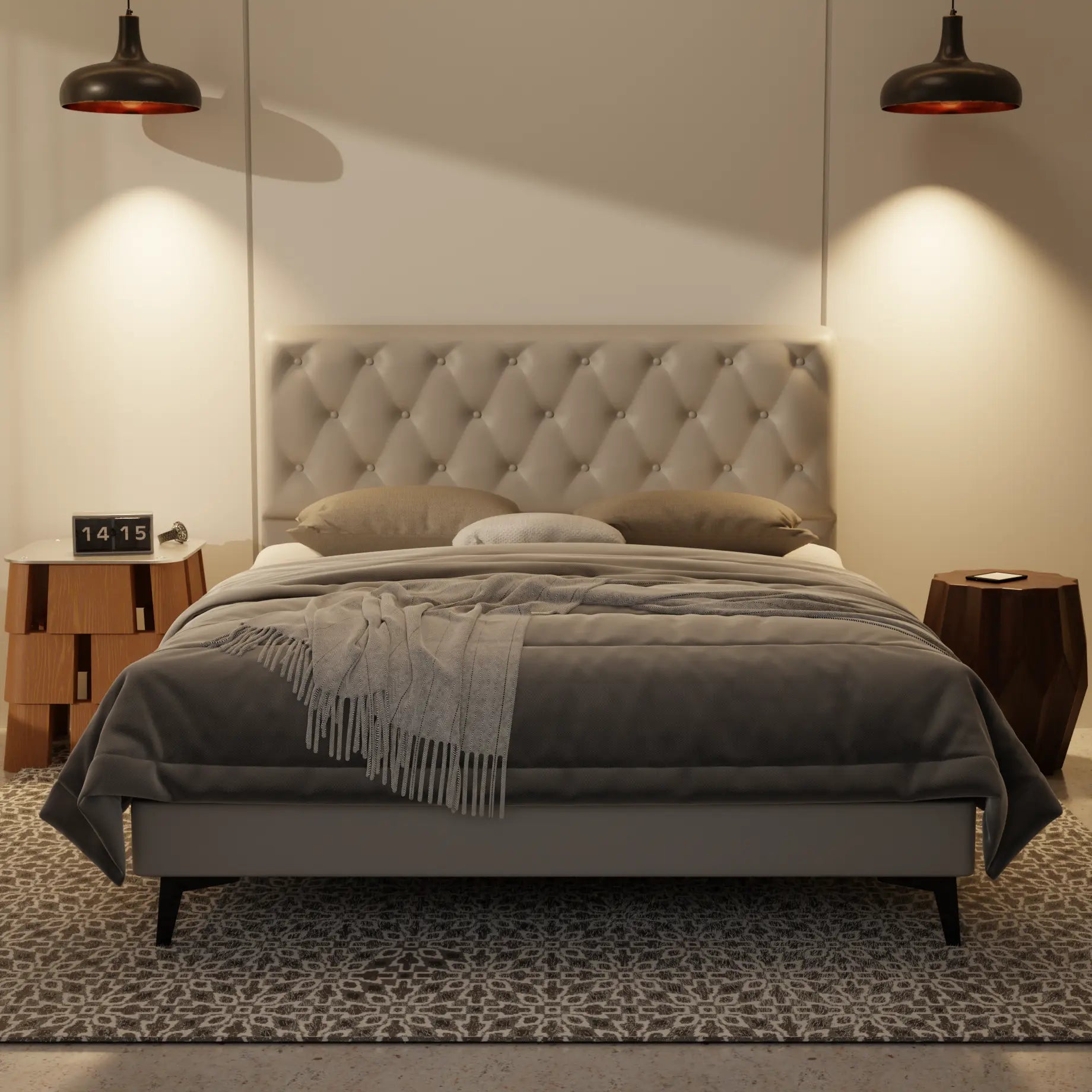 Wimble Genuine Leather Divan Bed Frame XYXBED