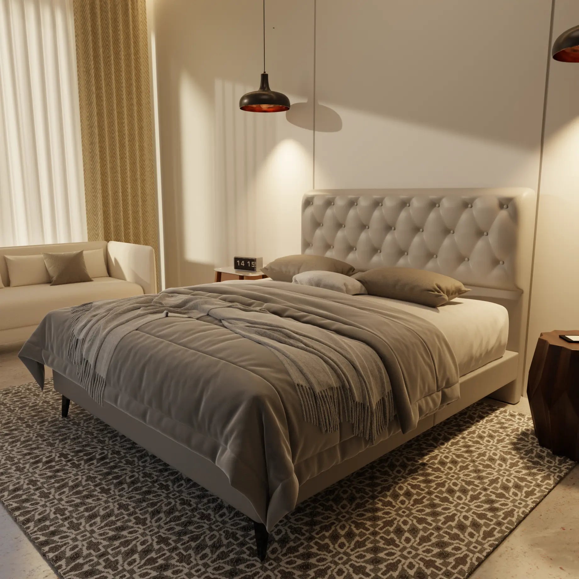 Wimble Genuine Leather Divan Bed Frame XYXBED