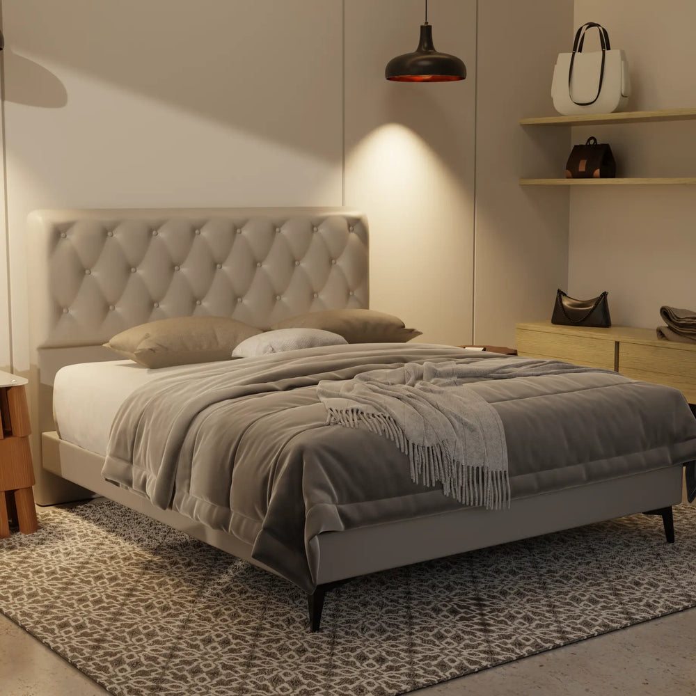 Wimble Genuine Leather Divan Bed Frame XYXBED