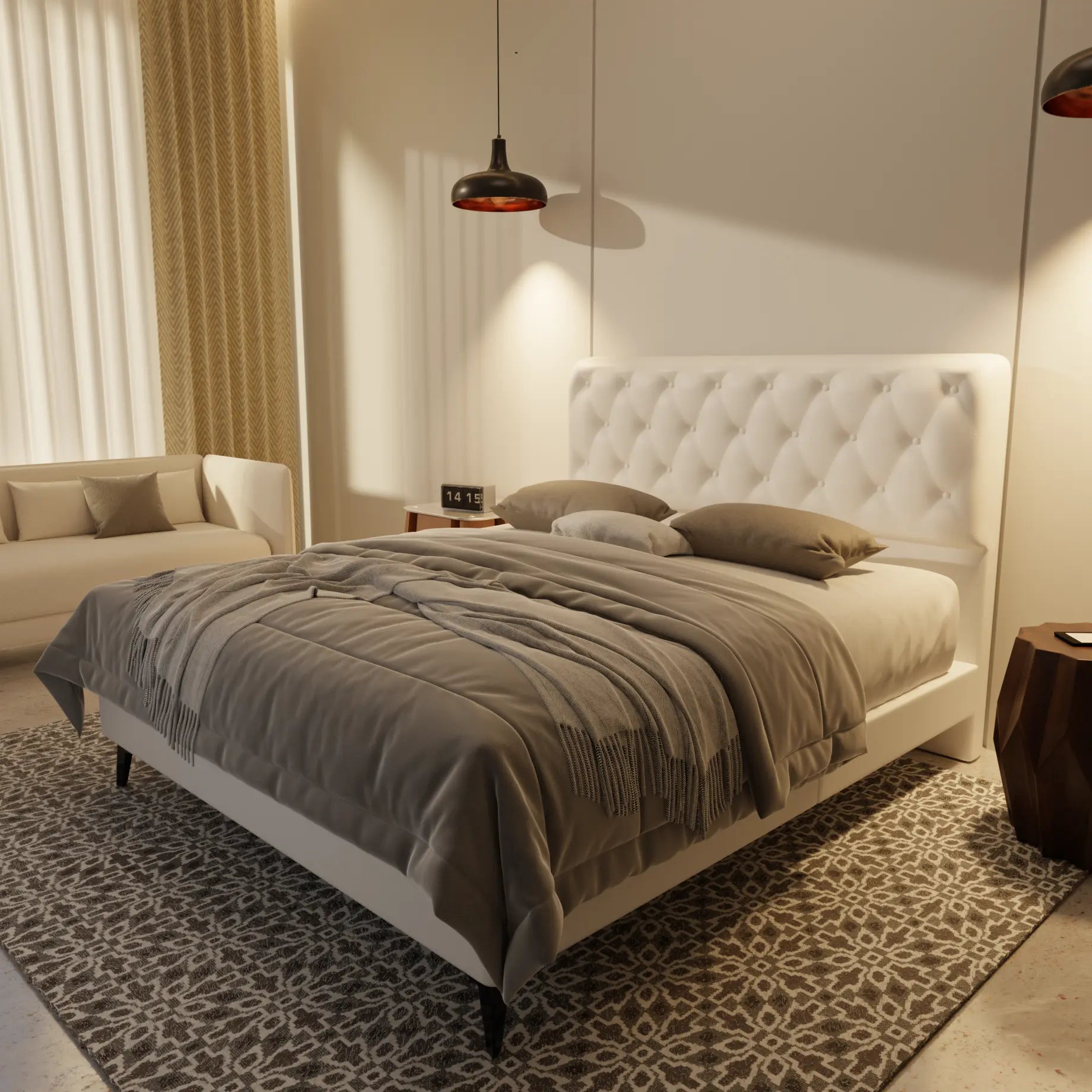 Wimble Genuine Leather Divan Bed Frame XYXBED