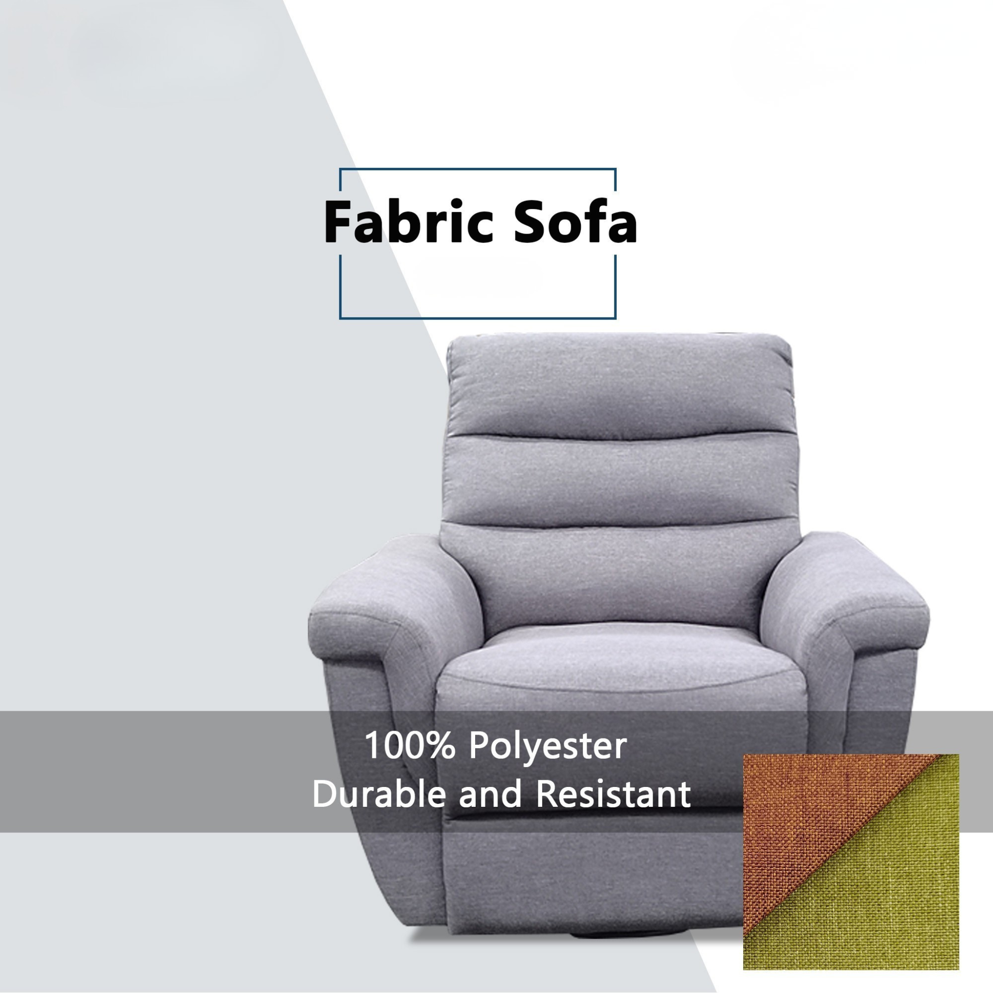 Fynric Fabric Recliner Sofa (Pet Friendly & Easy Clean)