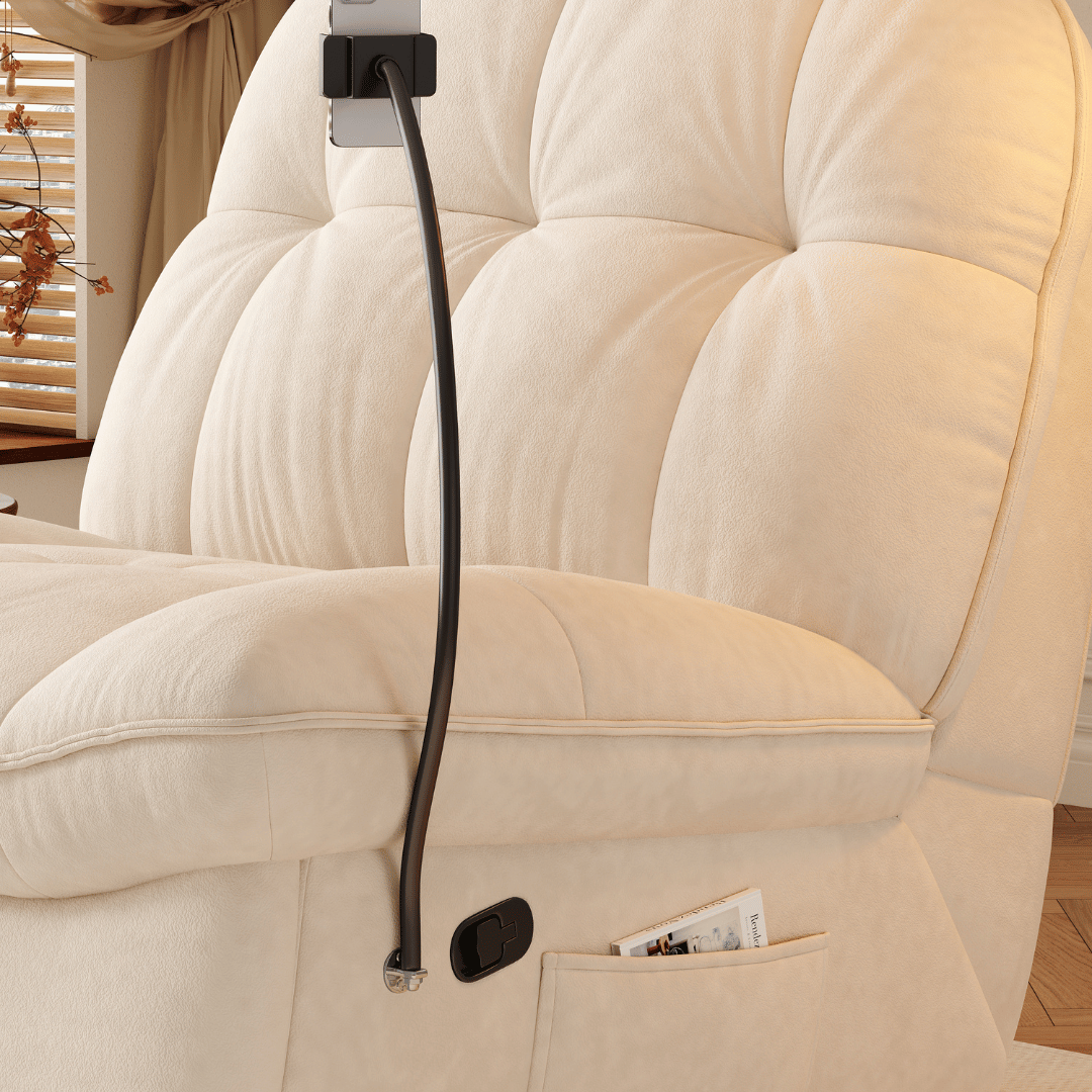 Gillian Fabric Recliner Armchair Sofa