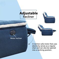 Novar Fabric Recliner Sofa (Pet Friendly & Easy Clean)