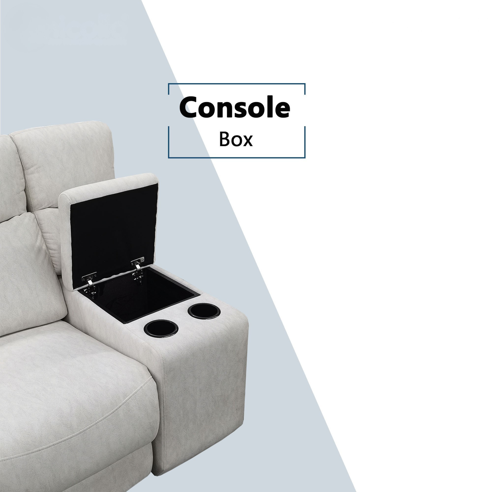 Yanor Fabric Recliner L-Shaped Sofa (Pet Friendly & Easy Clean)