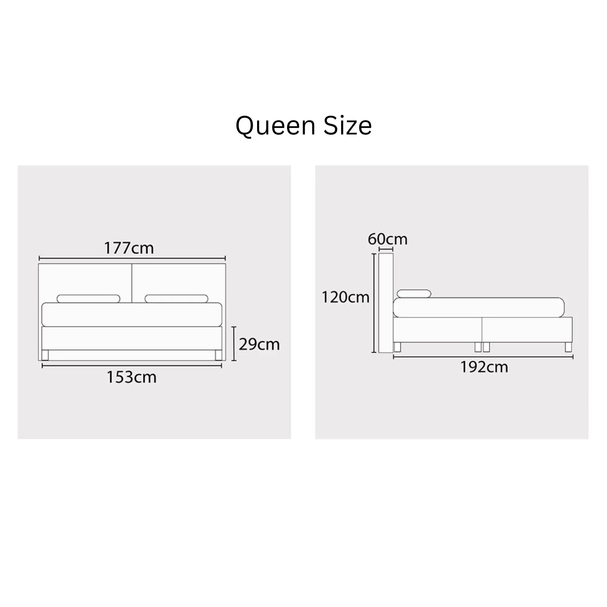 Enso Fabric Headboard Storage Bed Frame (Pet Friendly & Easy Clean)