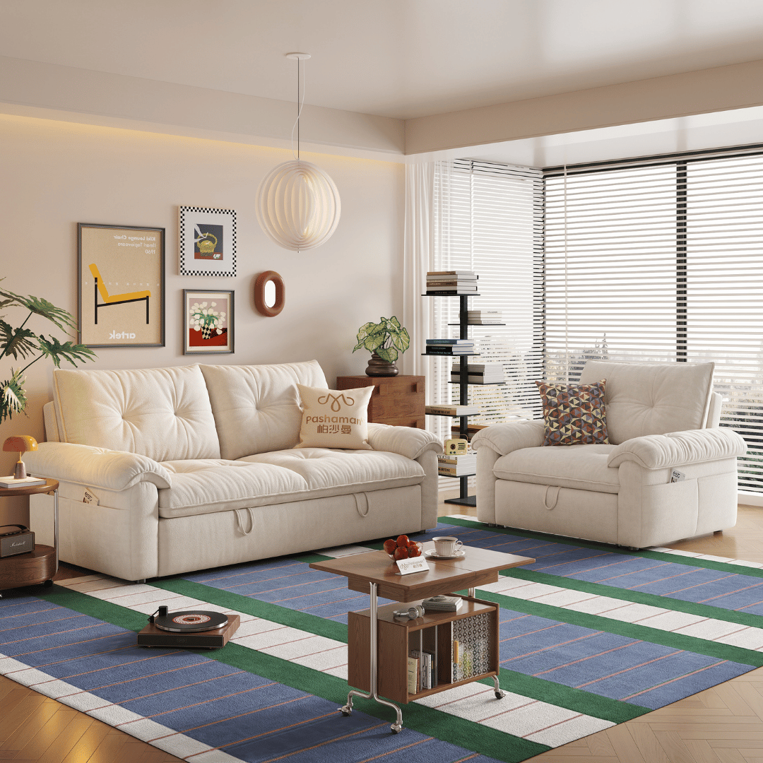 Trelino Fabric Sofa Bed (Water Repellent & Pet Friendly)