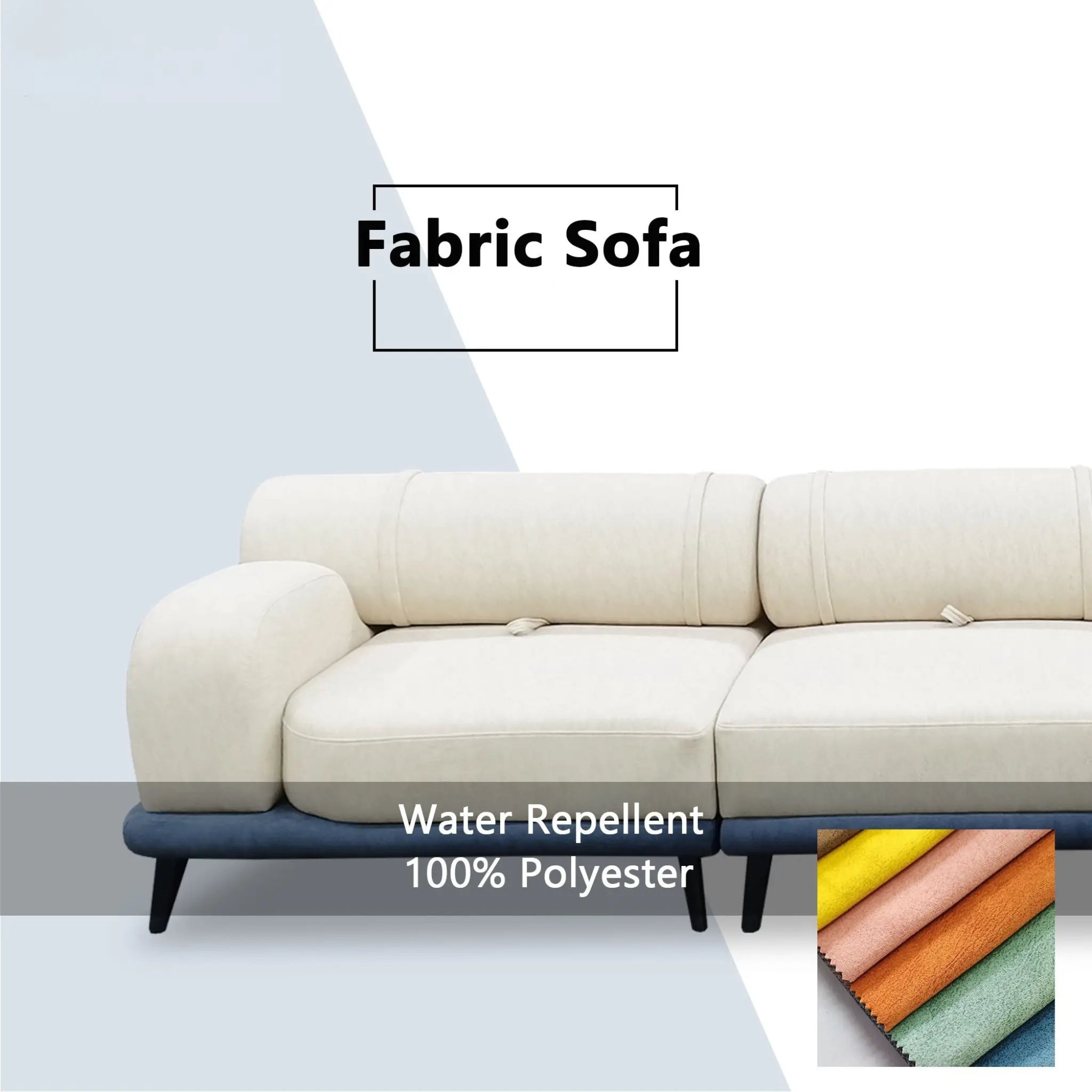 Pryla Fabric Sectional Sofa (Pet Friendly & Easy Clean) - Esteller