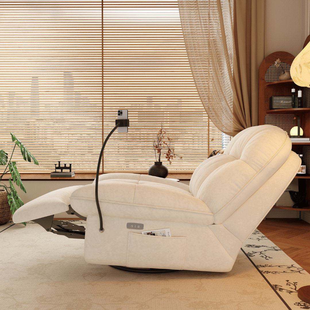 Gillian Fabric Recliner Armchair Sofa