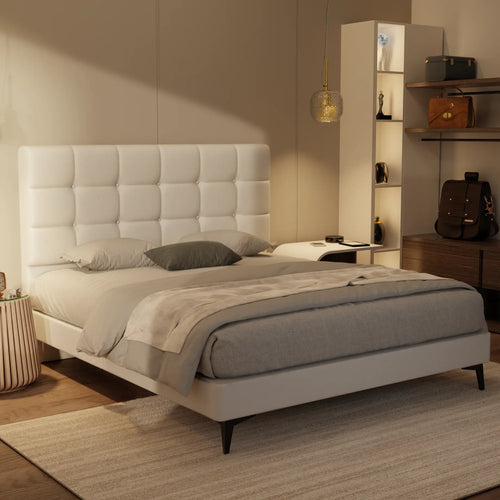 Mancine Genuine Leather Divan Bed Frame