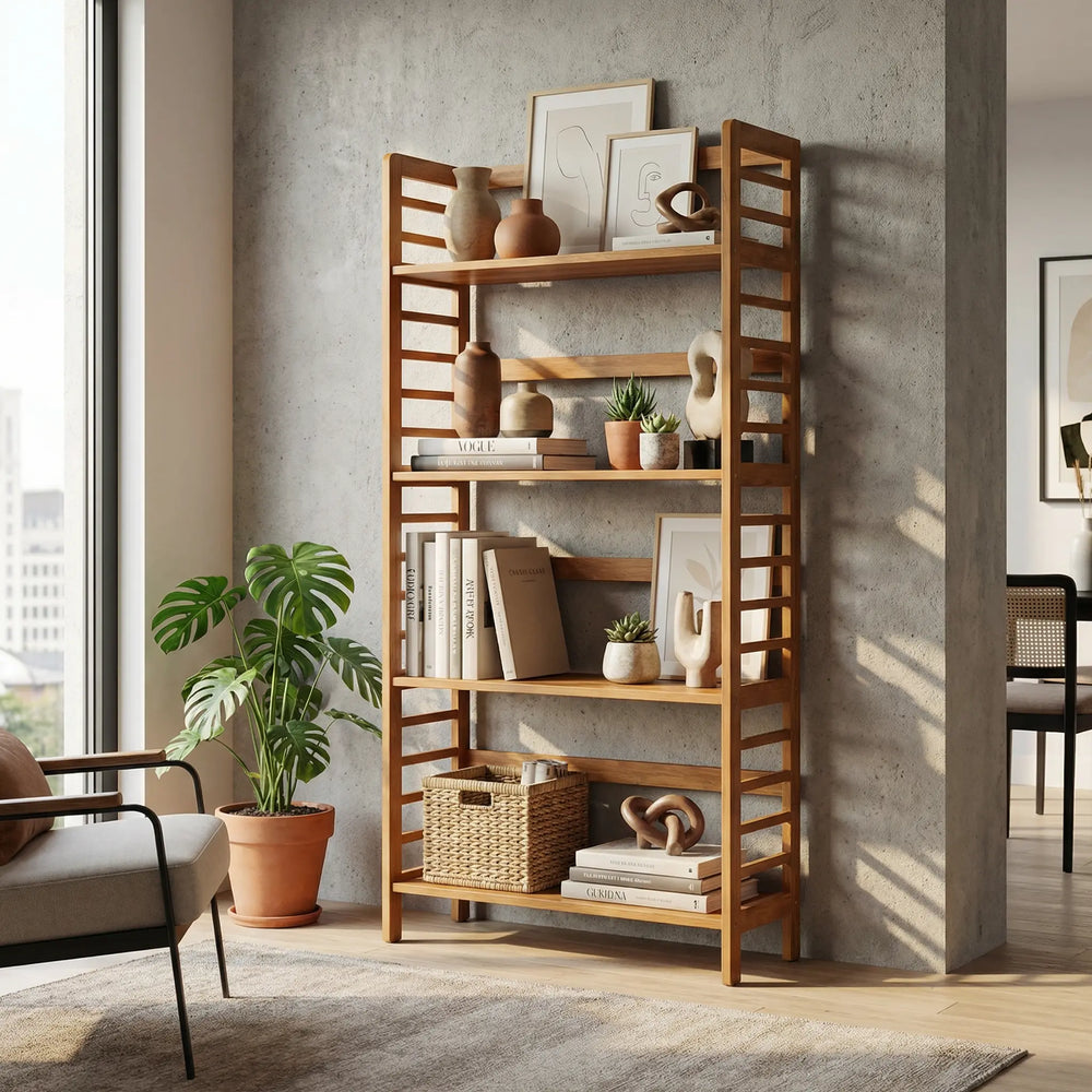 Fuyu Solid Wood Bookshelf FM