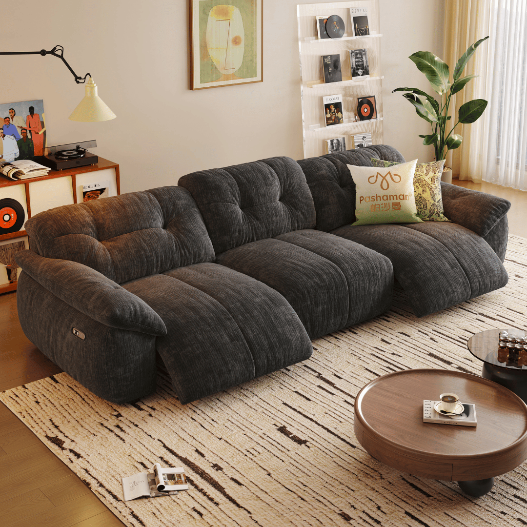 Lorenza Fabric Recliner Sofa (Water Repellent)