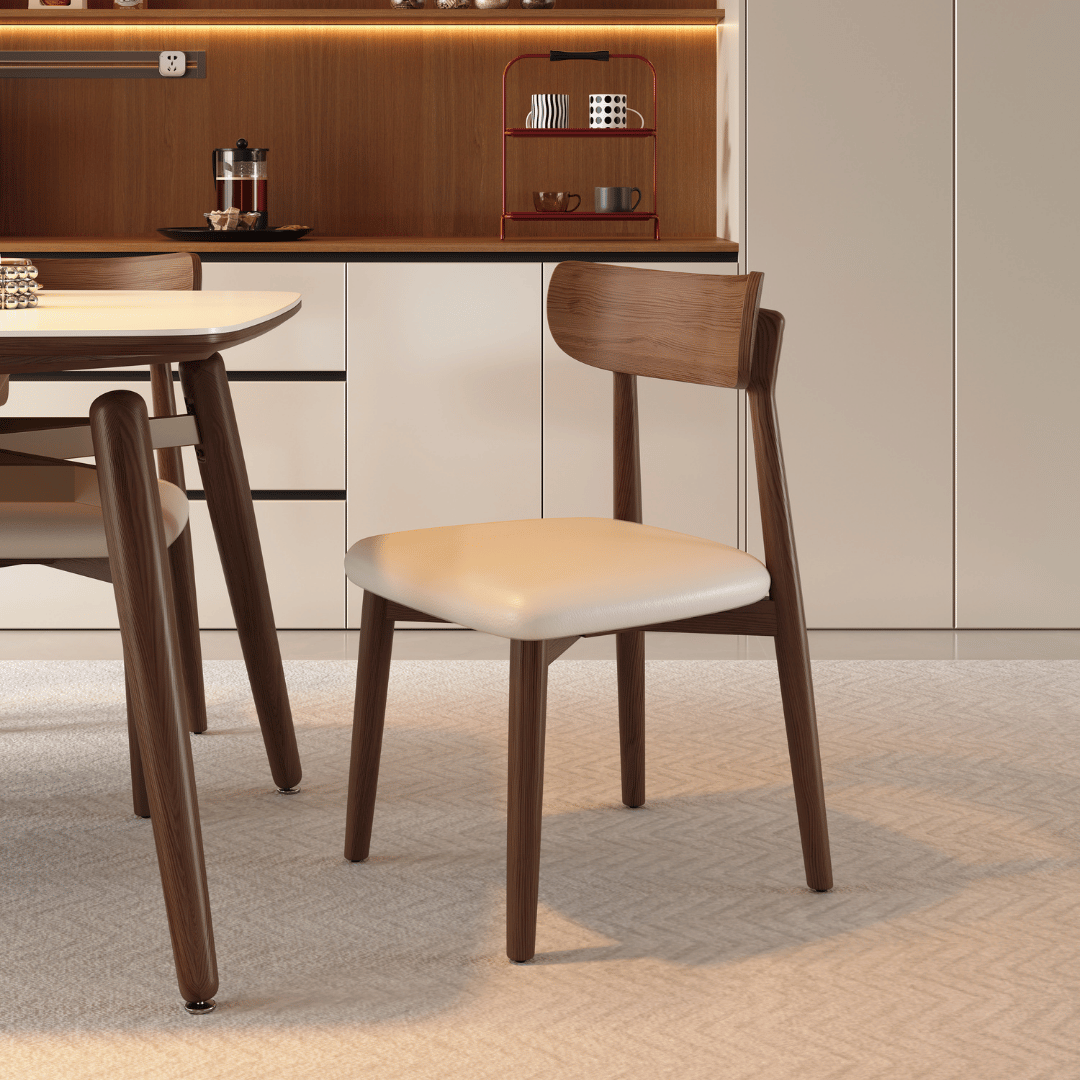 Verilon Walnut Extendable Dining Set