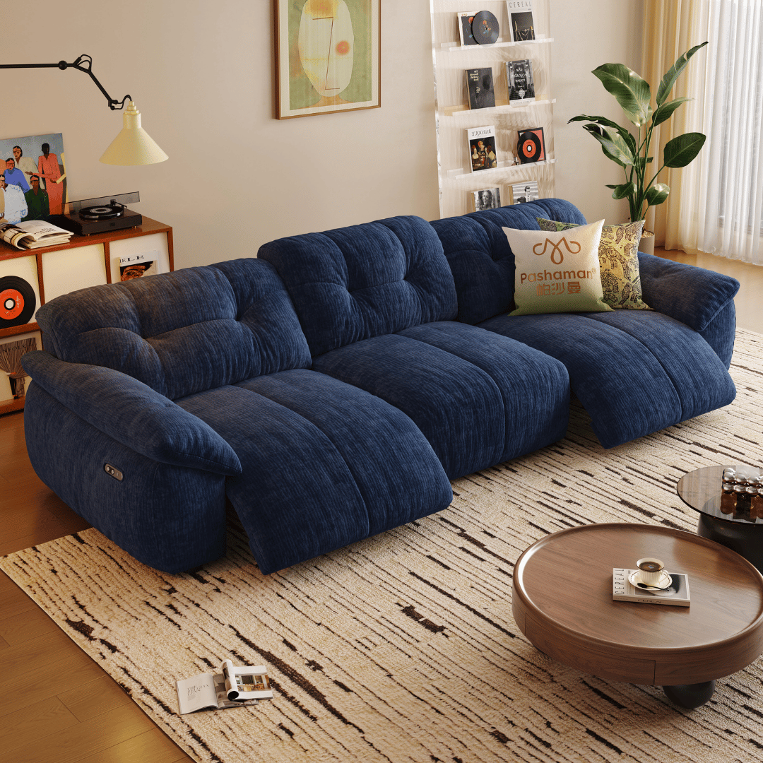 Lorenza Fabric Recliner Sofa (Water Repellent)