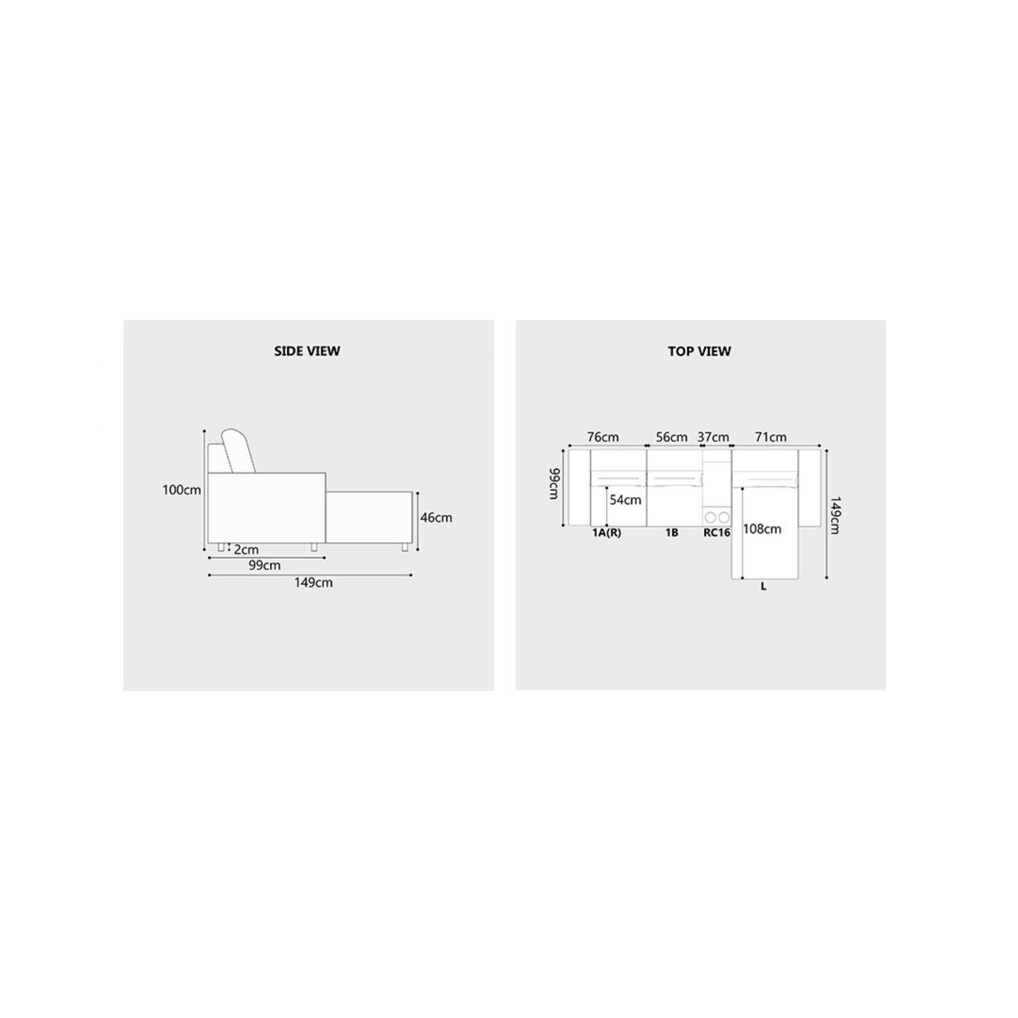 Yanor Fabric Recliner L-Shaped Sofa (Pet Friendly & Easy Clean)