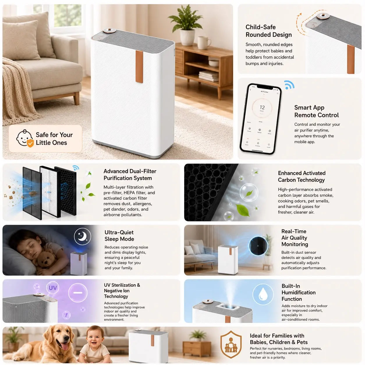 Advanced Dual-Filter Air Purifier