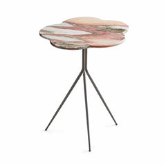Virelune Luxury Stone Round Side Table