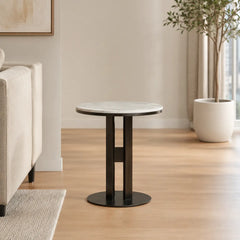 Ravienne Round Luxury Stone Side Table