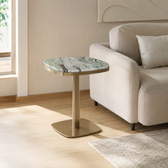 Verdelune Luxury Stone Square Side Table