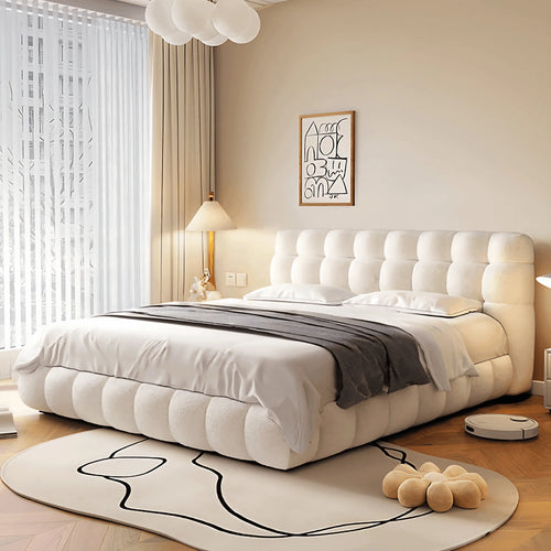 Megafurniture | Bella Teddy Fabric Bed Frame | Bed
