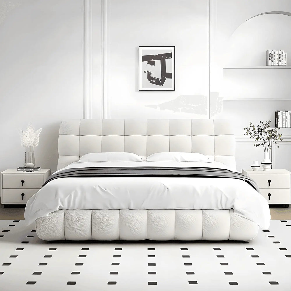 Megafurniture | Bella Teddy Fabric Bed Frame | Bed