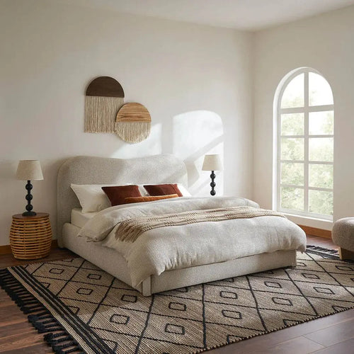 Megafurniture | Bondi Boucle Fabric Bed Frame | Bed