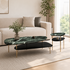 Viridelle Luxury Stone Coffee Table Set
