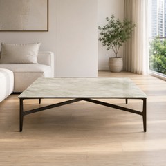 Sorevane Luxury Stone Square Coffee Table