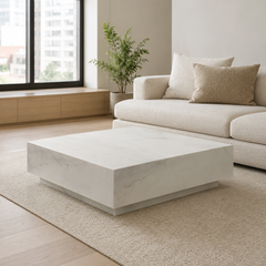 Shimmer Luxury Stone Square Coffee Table