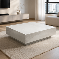 Shimmer Luxury Stone Square Coffee Table
