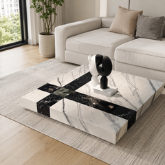 Minotte Luxury Stone Square Coffee Table
