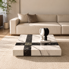 Minotte Luxury Stone Square Coffee Table