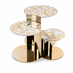 Aurestello Luxury Stone Nesting Coffee Table