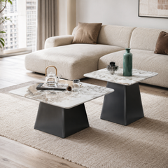 Elarion Luxury Stone Coffee Table Set