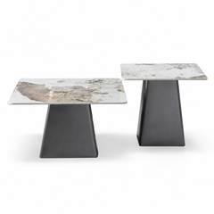 Elarion Luxury Stone Coffee Table Set