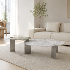 Norevane Luxury Stone Coffee Table Set