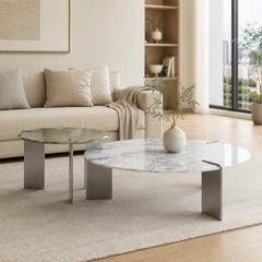 Norevane Luxury Stone Coffee Table Set