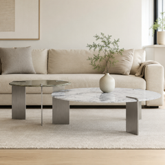 Norevane Luxury Stone Coffee Table Set