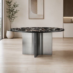 Portofino Round Luxury Stone Dining Table