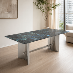 Capri Rectangular Luxury Stone Dining Table