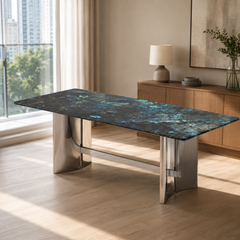 Capri Rectangular Luxury Stone Dining Table