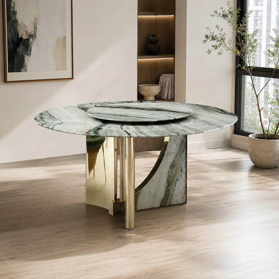 Positano Round Luxury Stone Dining Table