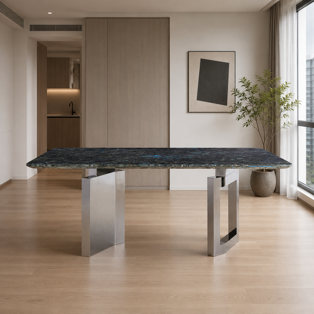 Ravenna Rectangular Luxury Stone Dining Table