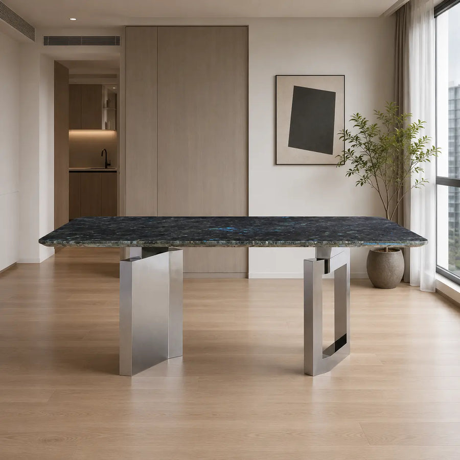 Ravenna Rectangular Luxury Stone Dining Table