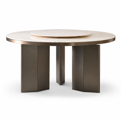 Mondrian Round Luxury Stone Dining Table