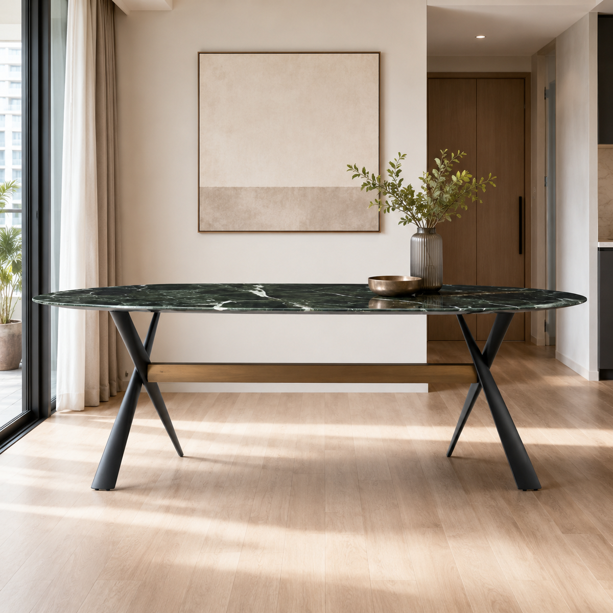 Verdalune Prada Green Luxury Stone Dining Table