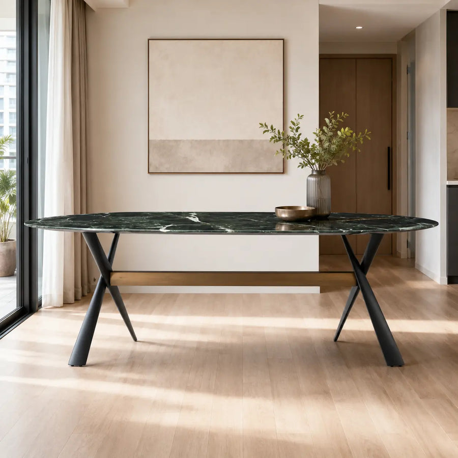 Verdalune Prada Green Luxury Stone Dining Table