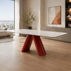 Ravellia Karakata White Luxury Stone Dining Table