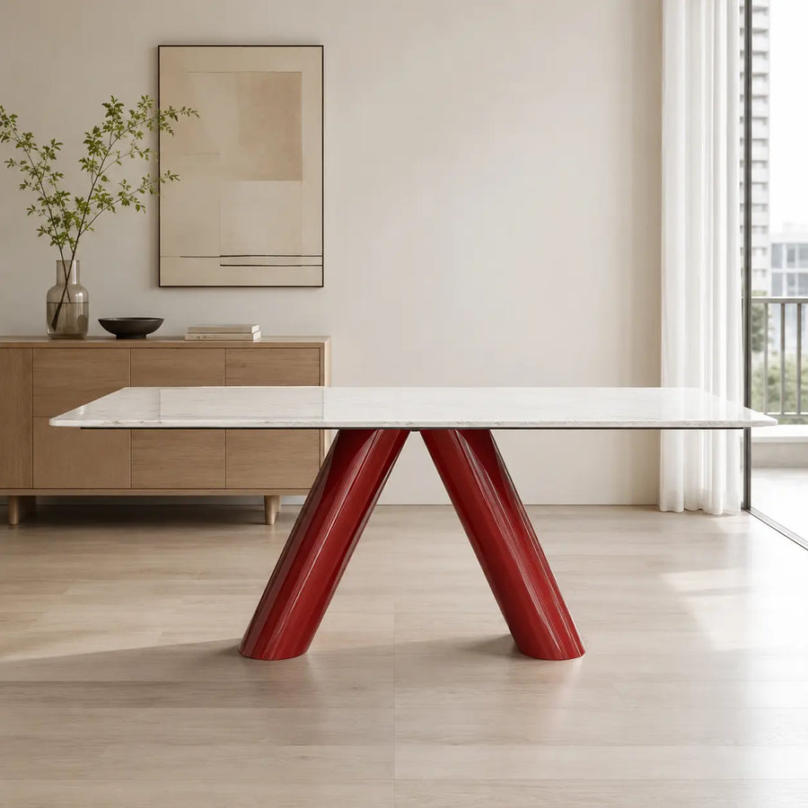 Ravellia Karakata White Luxury Stone Dining Table
