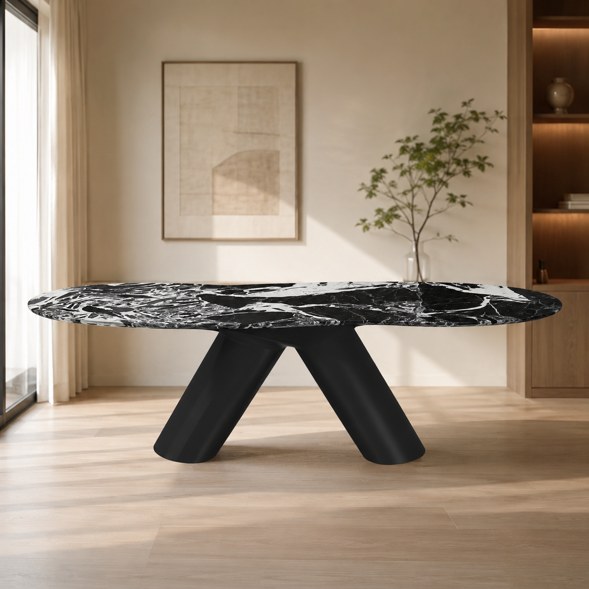 Bulgavere Bulgari Black Luxury Stone Dining Table