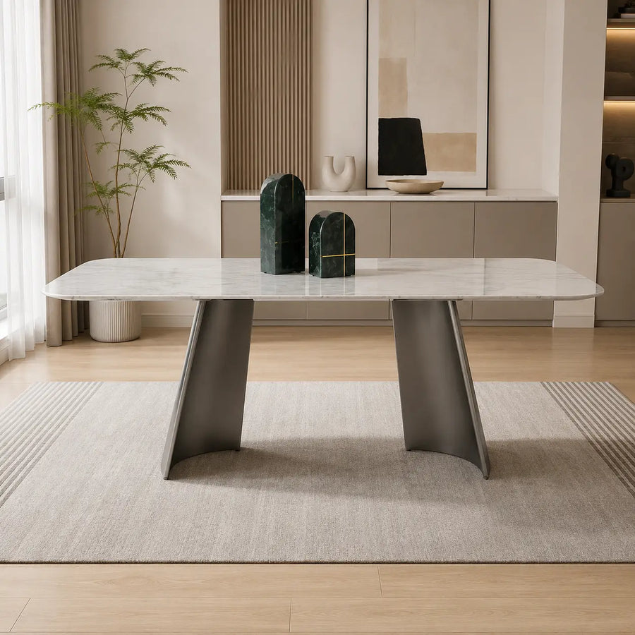 Arcavelle White Luxury Stone Dining Table